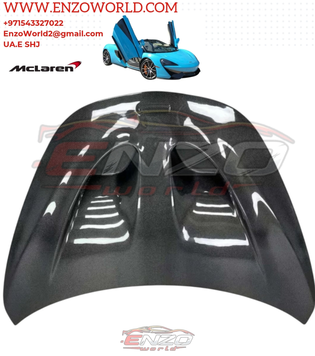 Mclaren 570S Front Hood P1 Style High Quality Carbon Fiber