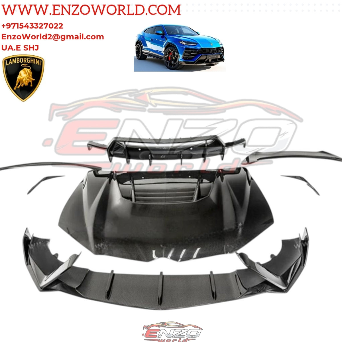 Lamborghini Urus High Quality Vors Style Dry Carbon Fiber