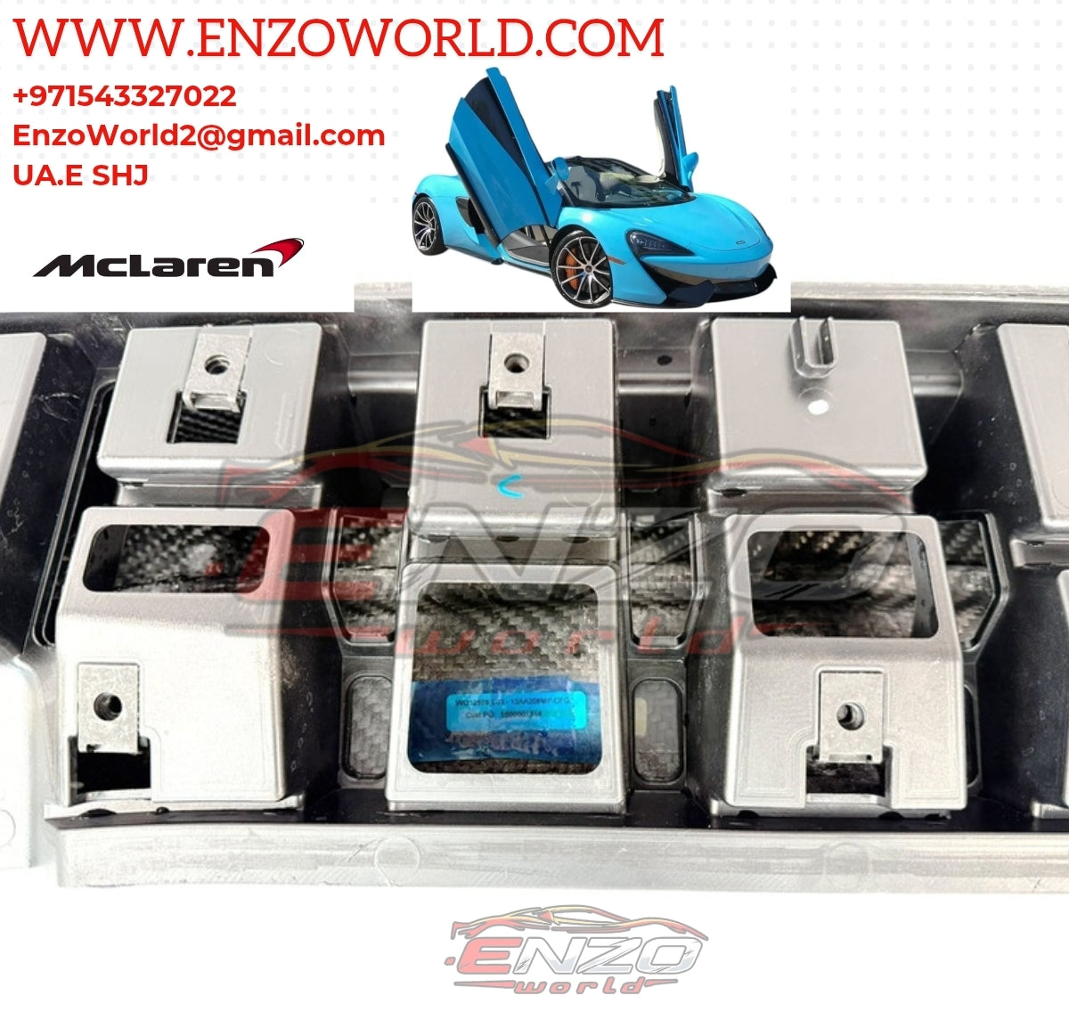 Mclaren 570S MSO REAR BASE Spoiler Carbon Fiber OE:13AA208MP