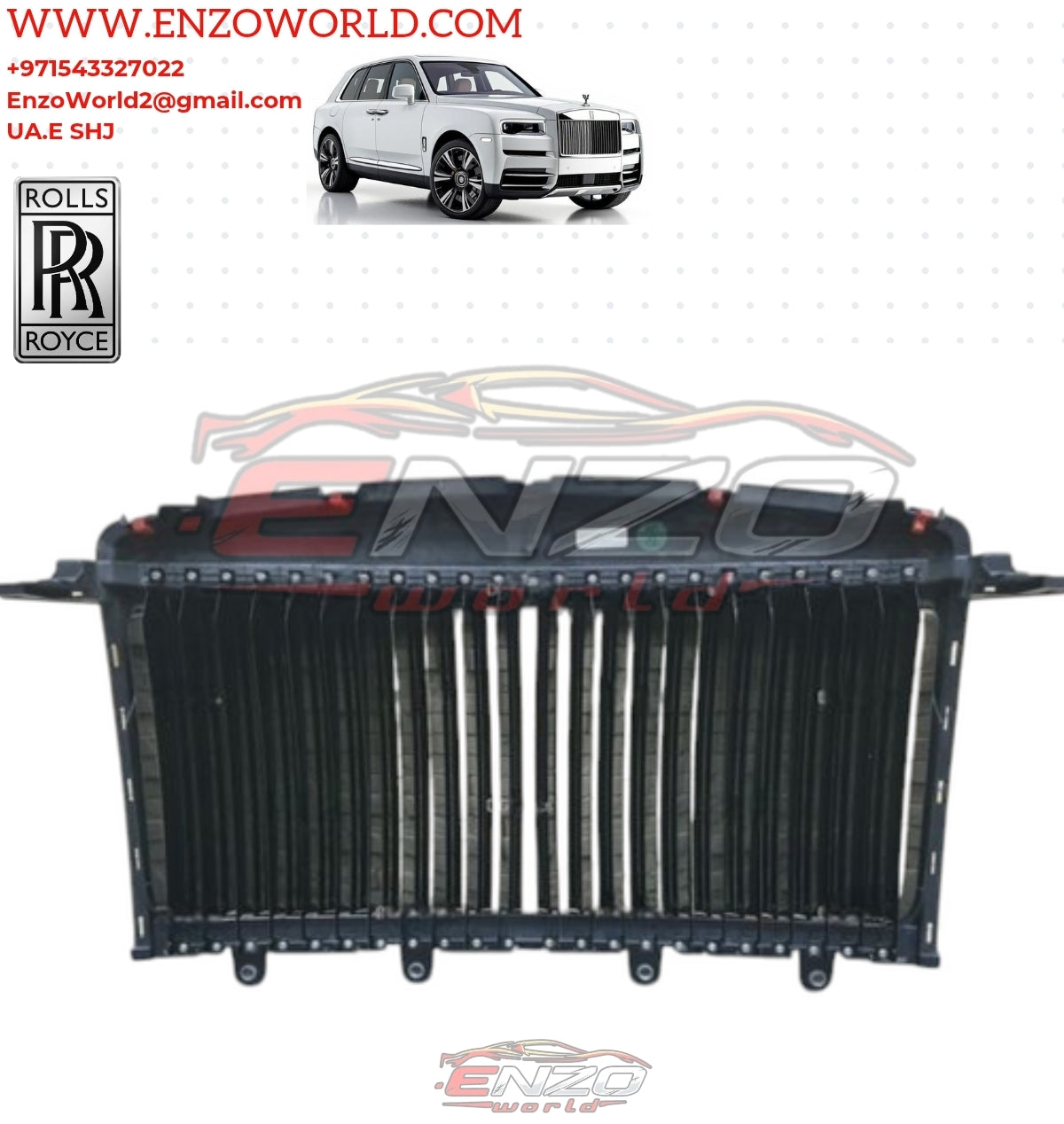 Rolls Royce Cullinan Front Grill Black Badge