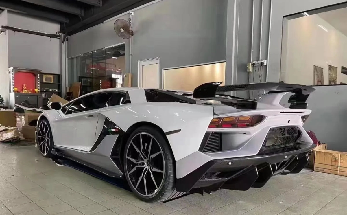 SVJ Style Bodykit Forged Carbon Fiber Car Bumper for Lamborghini LP700-4 LP720 LP750 Lambo Aventador Body Kits
