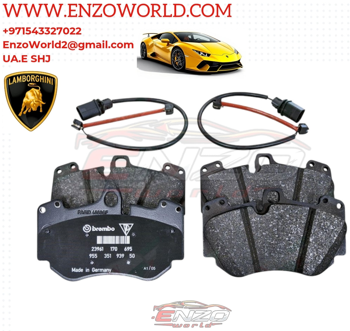 Lamborghini Huracan Front Brake Pad OEM: 4S0698151M