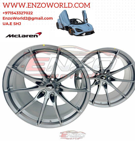 MCLAREN 765LT GENUINE MSO 10 SPOKE ULTRA LIGHT 19''/20'' ALLOY WHEELS OE: 14BA240RP - 14BA224RP