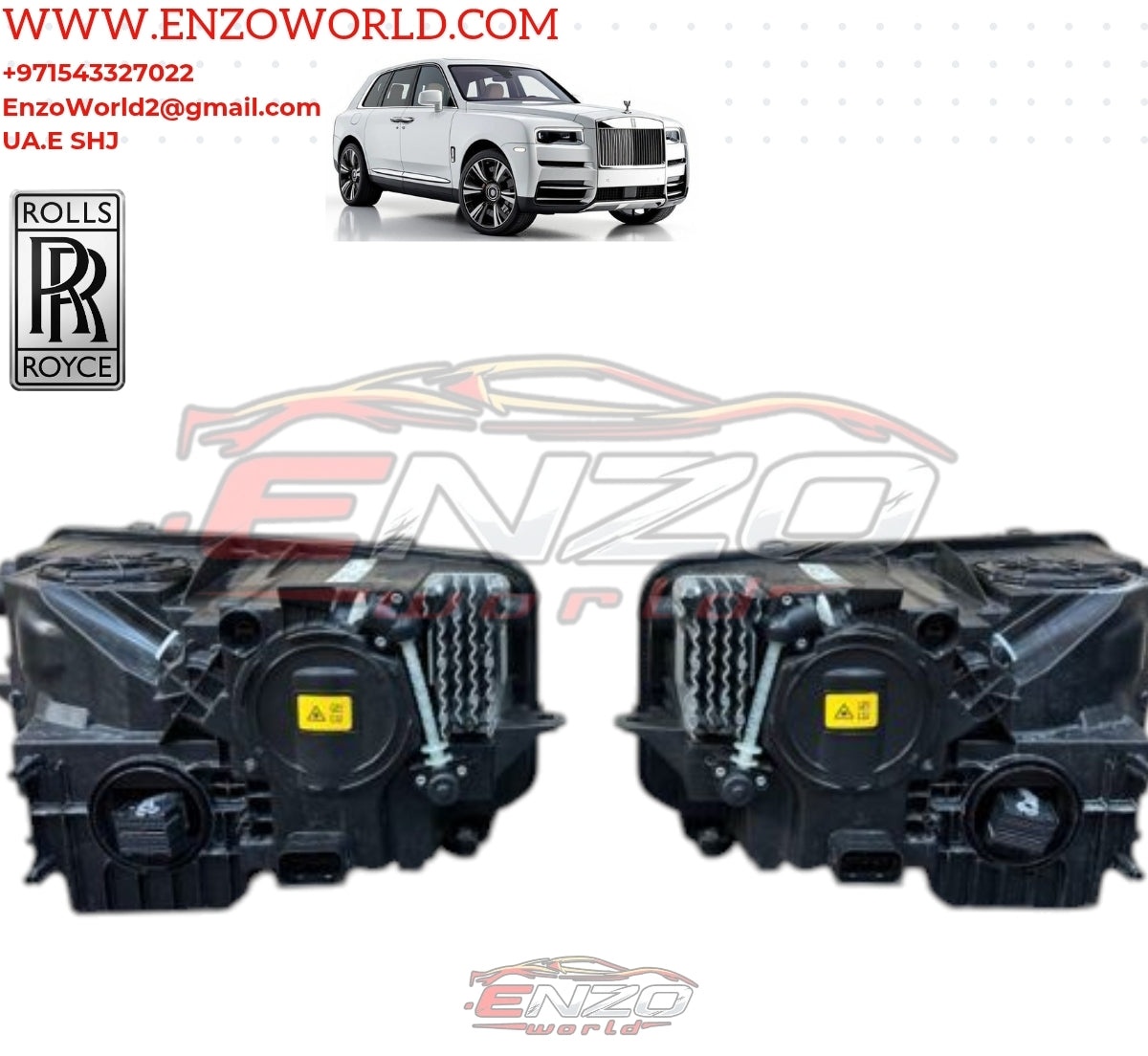 Rolls Royce Cullinan 2021Front Headlights Headlights SET