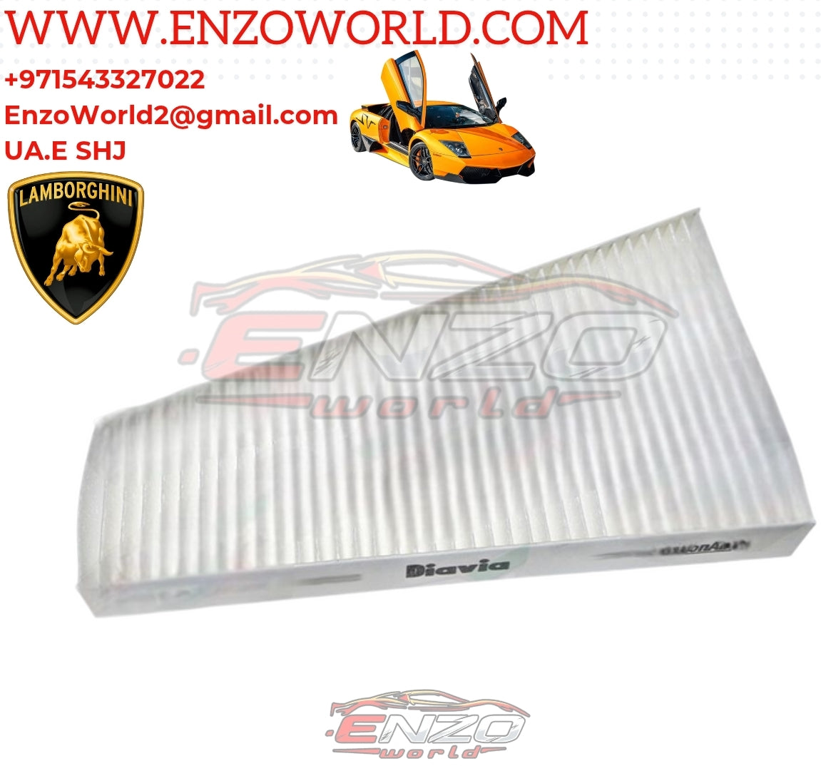 Lamborghini Cabin Air Filter Set (2pcs) OME: 410820367A