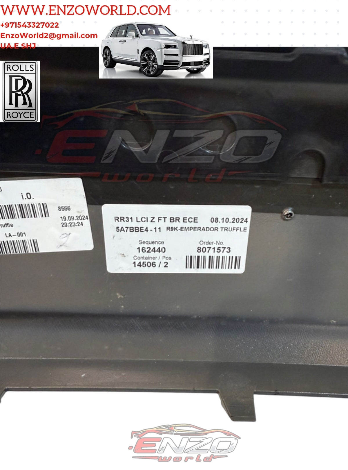 Rolls Royce Cullinan 2025 Front Bumper OE : 8071573