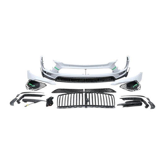 Bentley Continental GT Body Kit 2020-2024 Upgrade To Mansory Style Dry Carbon Fiber Front Bumper, Side Skirts, Fender and Rear Spoiler