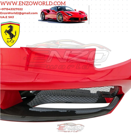 Ferrari 488 GTB Front Bumper Carbon Fiber