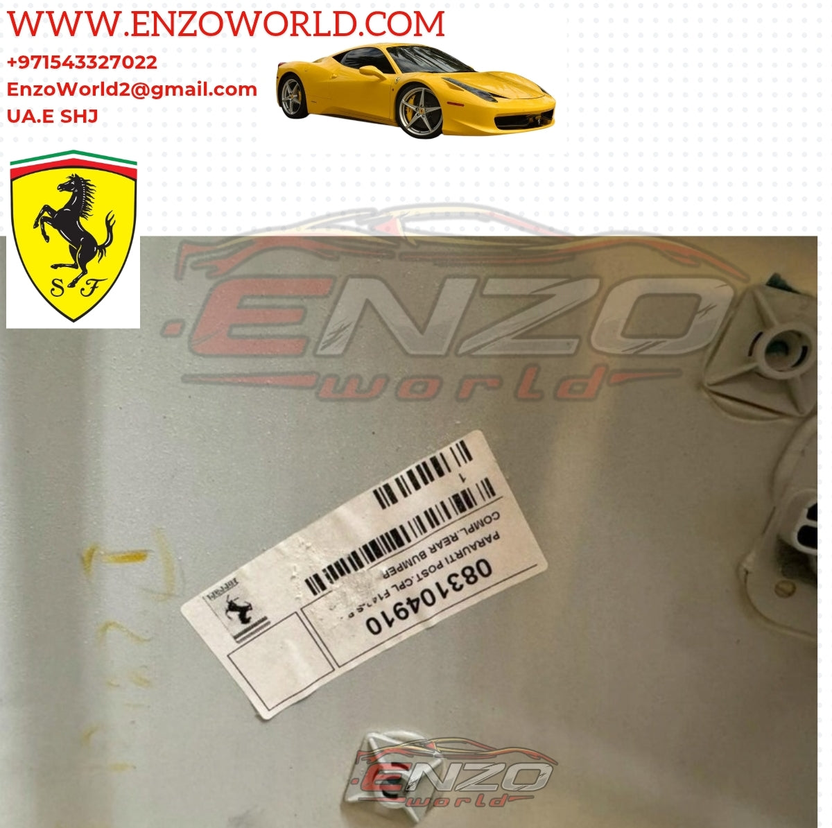 Ferrari 458 Spider Rear Bumper, Diffuser And Exhaust