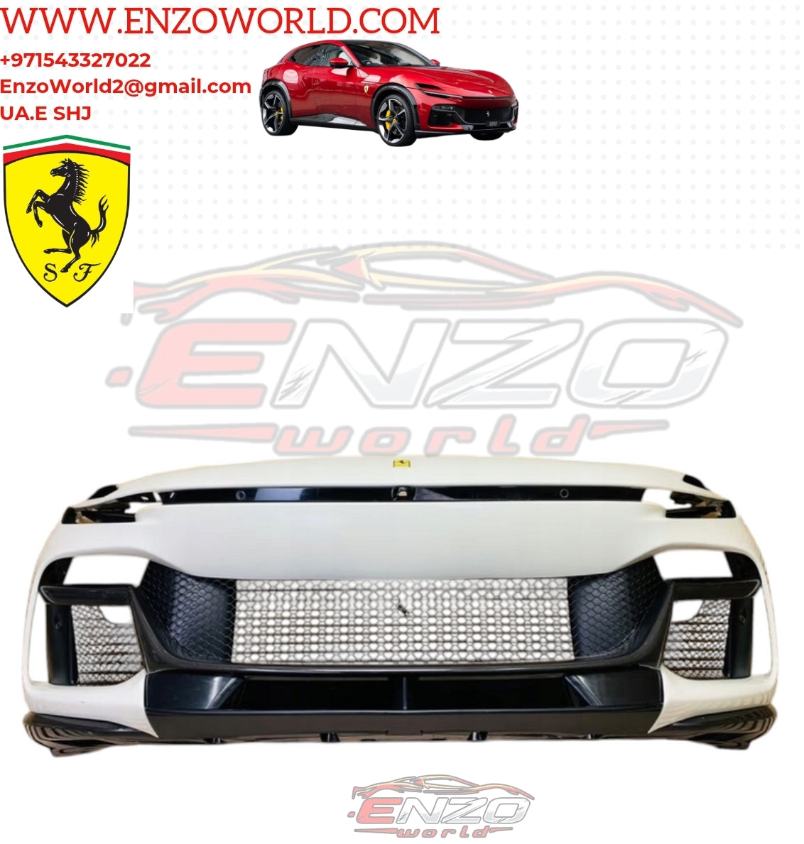 Ferrari Purosangue Front Bumper Carbon Fiber OE