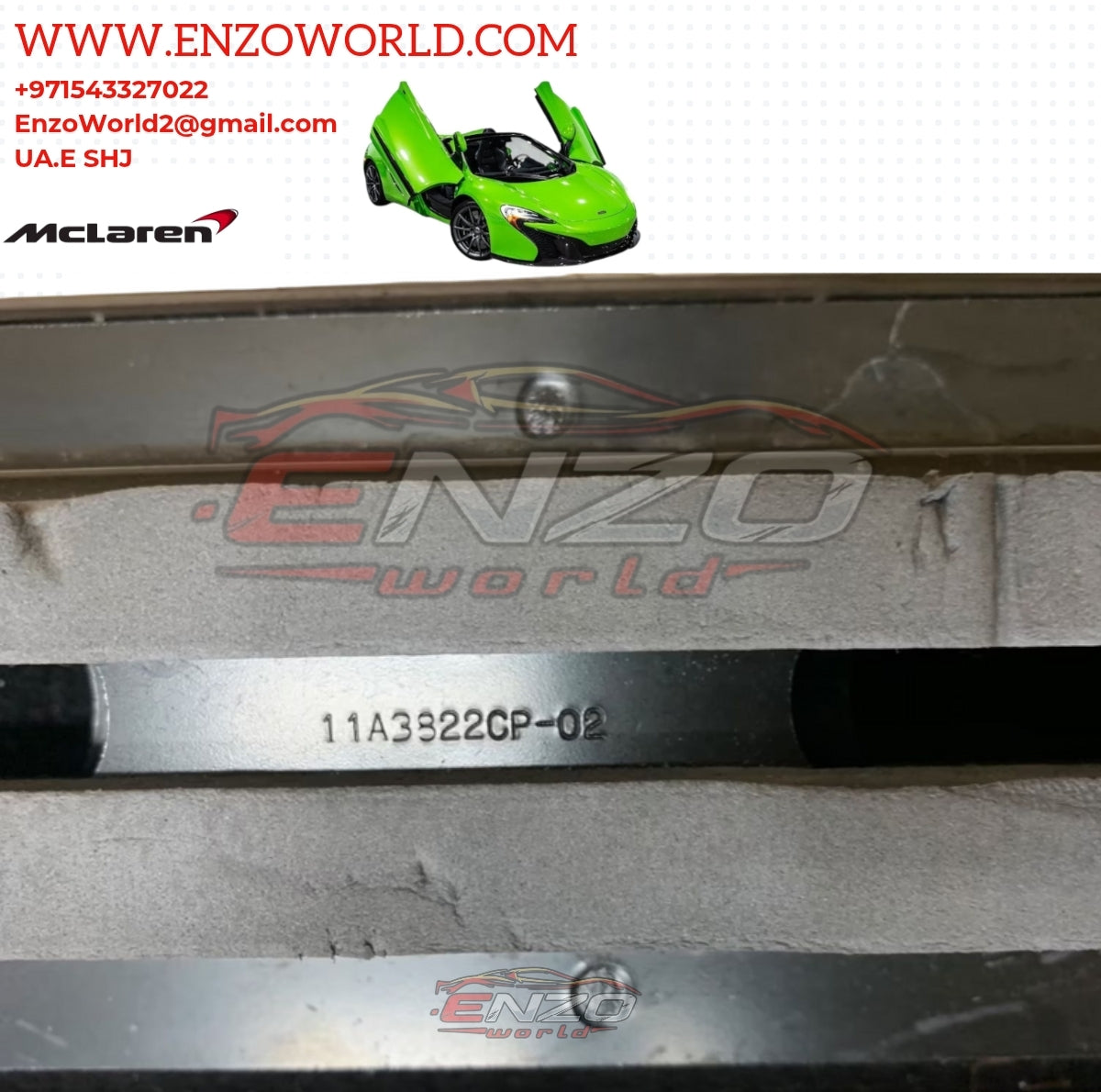 MCLAREN 650S FRONT CARRIER Support 11A3822CP