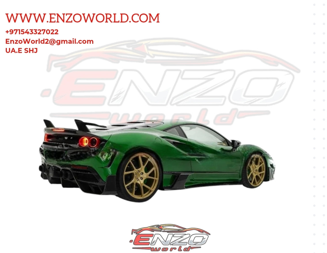 Mansory Style Full Body Kit for Ferrari F8 spider Carbon Fiber Glossy