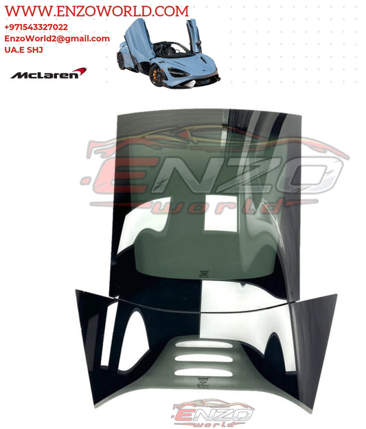 Mclaren Rear Light Weight Perspex Window With Lower Engine Cover Set