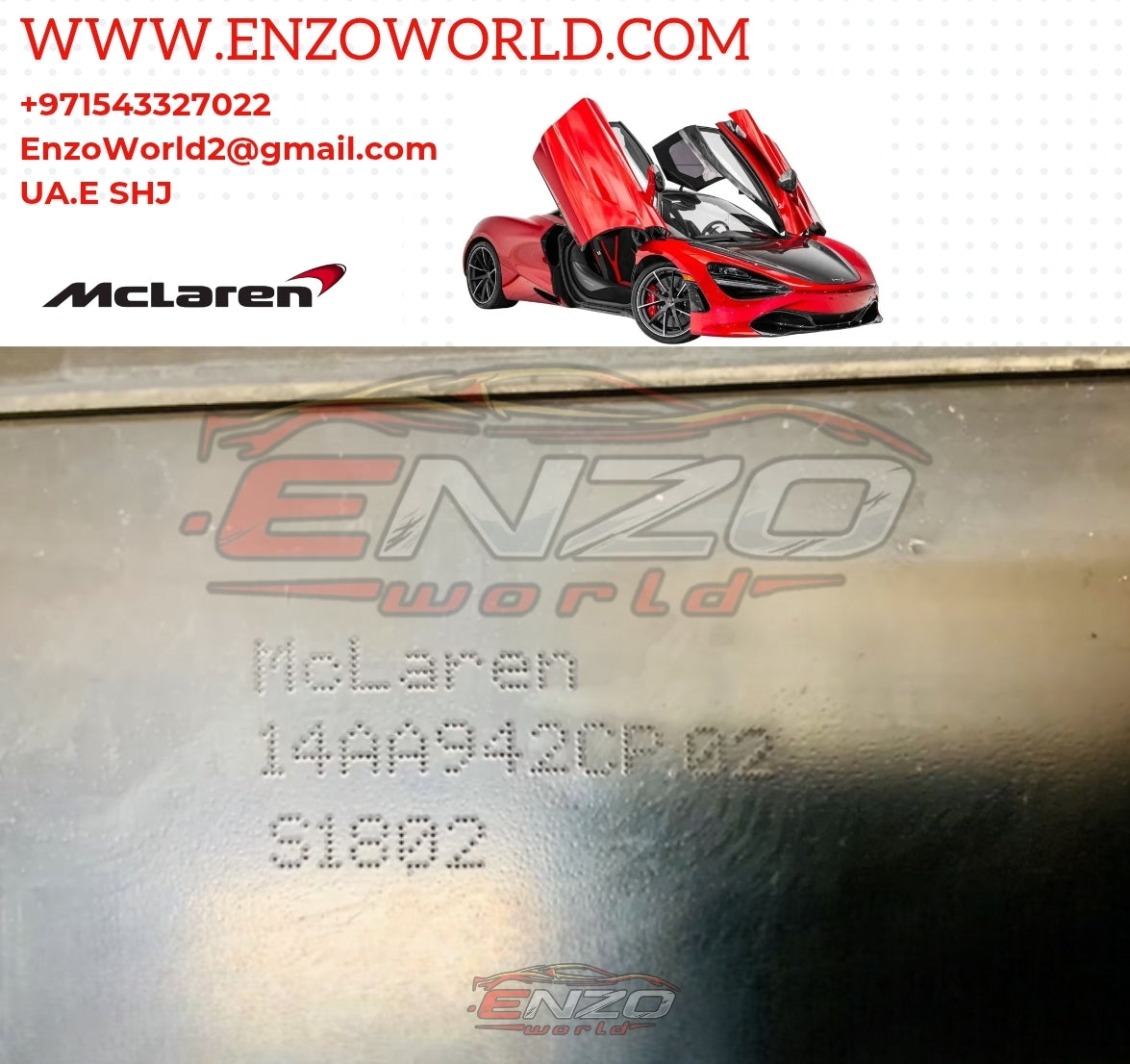 Mclaren 720S Rear Support CARRIER OE: 14AA942CP02