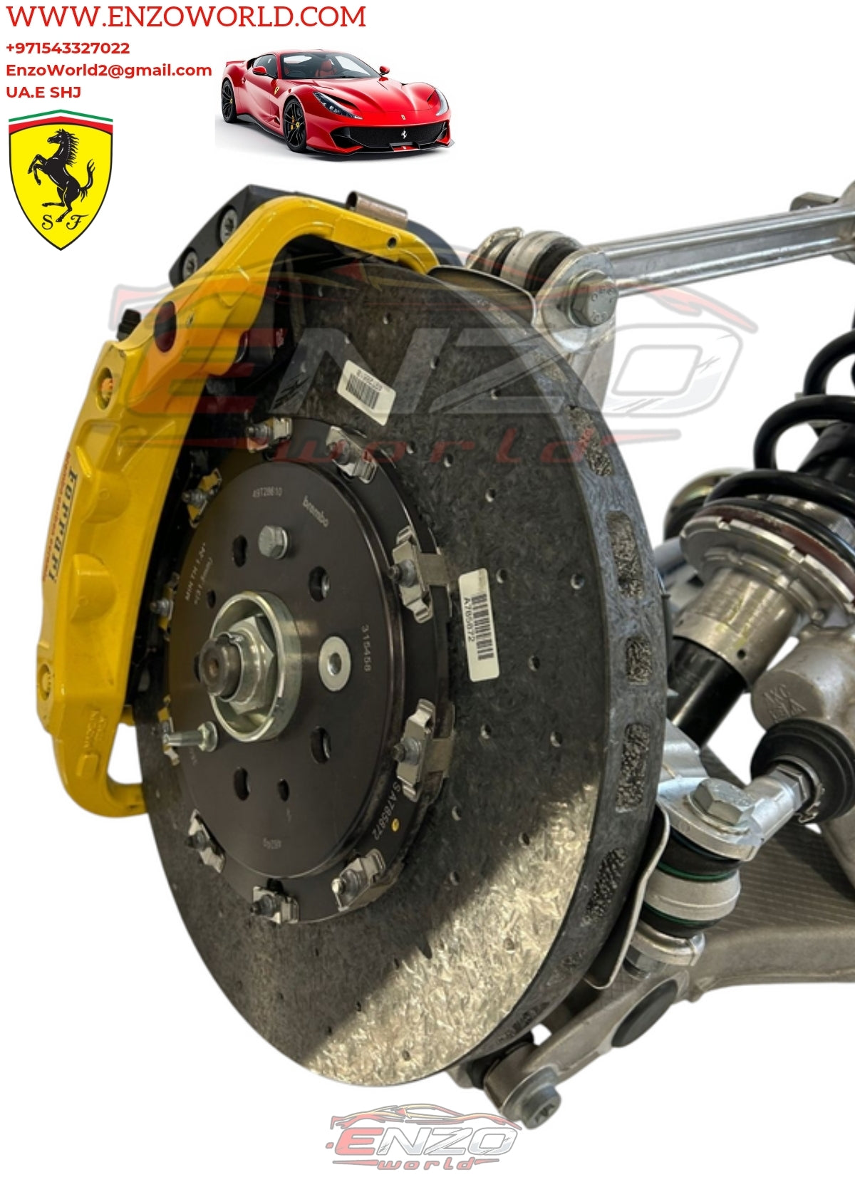 Ferrari 812 Rear Suspension Steering Knuckle steering motor complete L/H