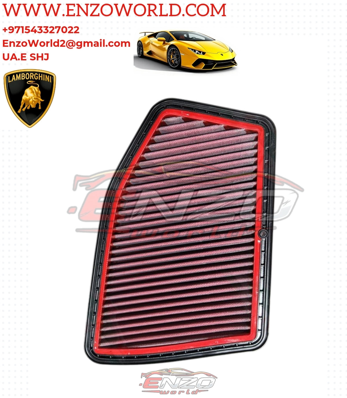 Lamborghini Air Filter Set OEM: 4T0133843