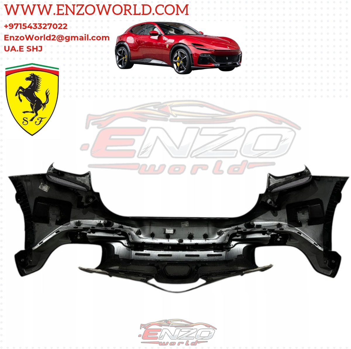 Ferrari Purosangue Rear Bumper With Diffuser OE