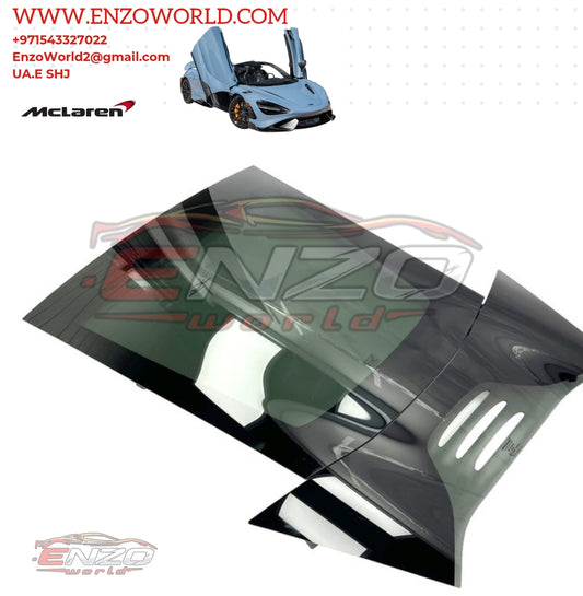 Mclaren  Rear Light Weight Perspex Window With Lower Engine Cover Set