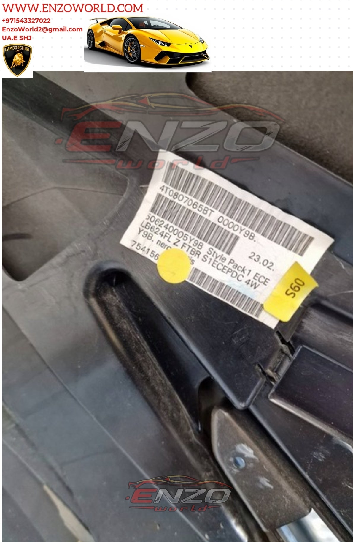 Lamborghini Huracan EVO Front Bumper OEM: 4T0807065BT