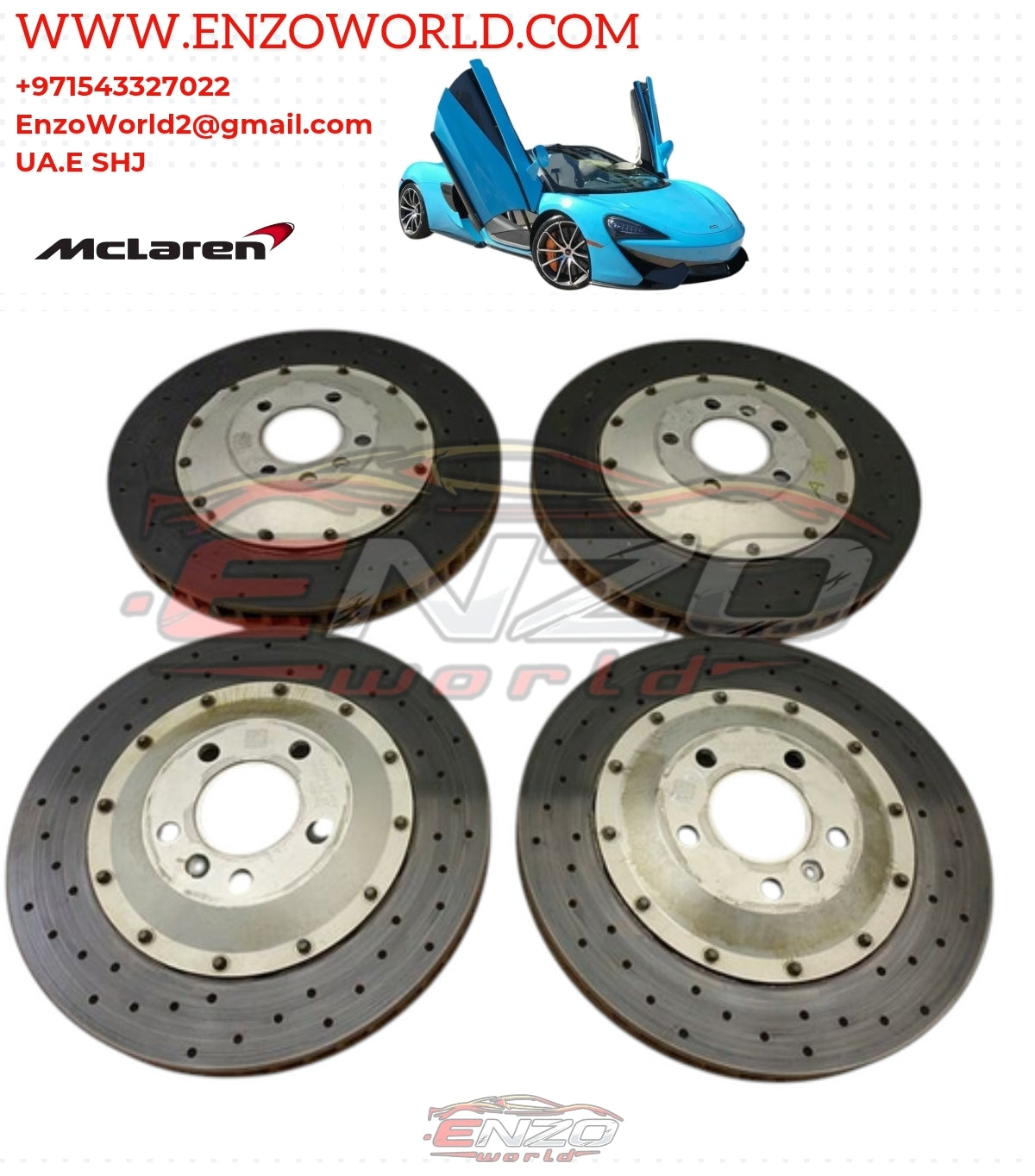 Mclaren 570S Brake Disc Set Front +Rear OE
