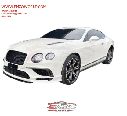 Upgrade Front and Rear Bumper, front and rear Lip, Rear Spoiler Supersport Style Body Kit for Bentley Continental GT2014-2018