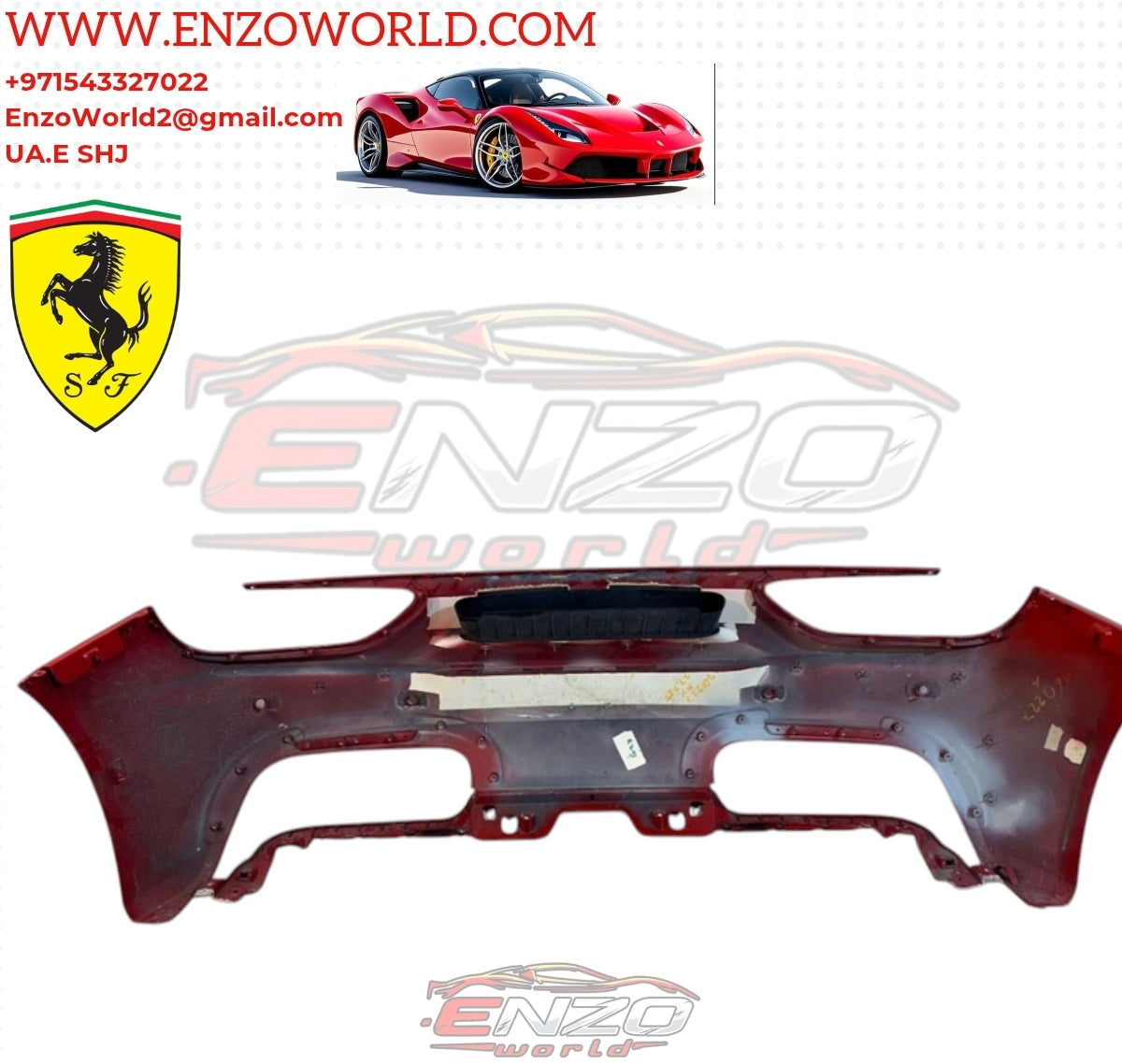 Ferrari 488GTB Rear Bumper OE: 086637900