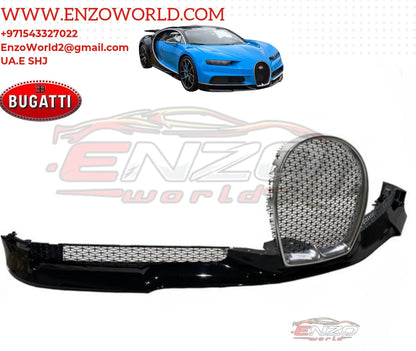 Bugatti Chiron Front Bumper With Grill Set