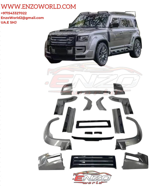 Dry Carbon Fiber L Style Wide Body Kit for Land Rover Defender P110