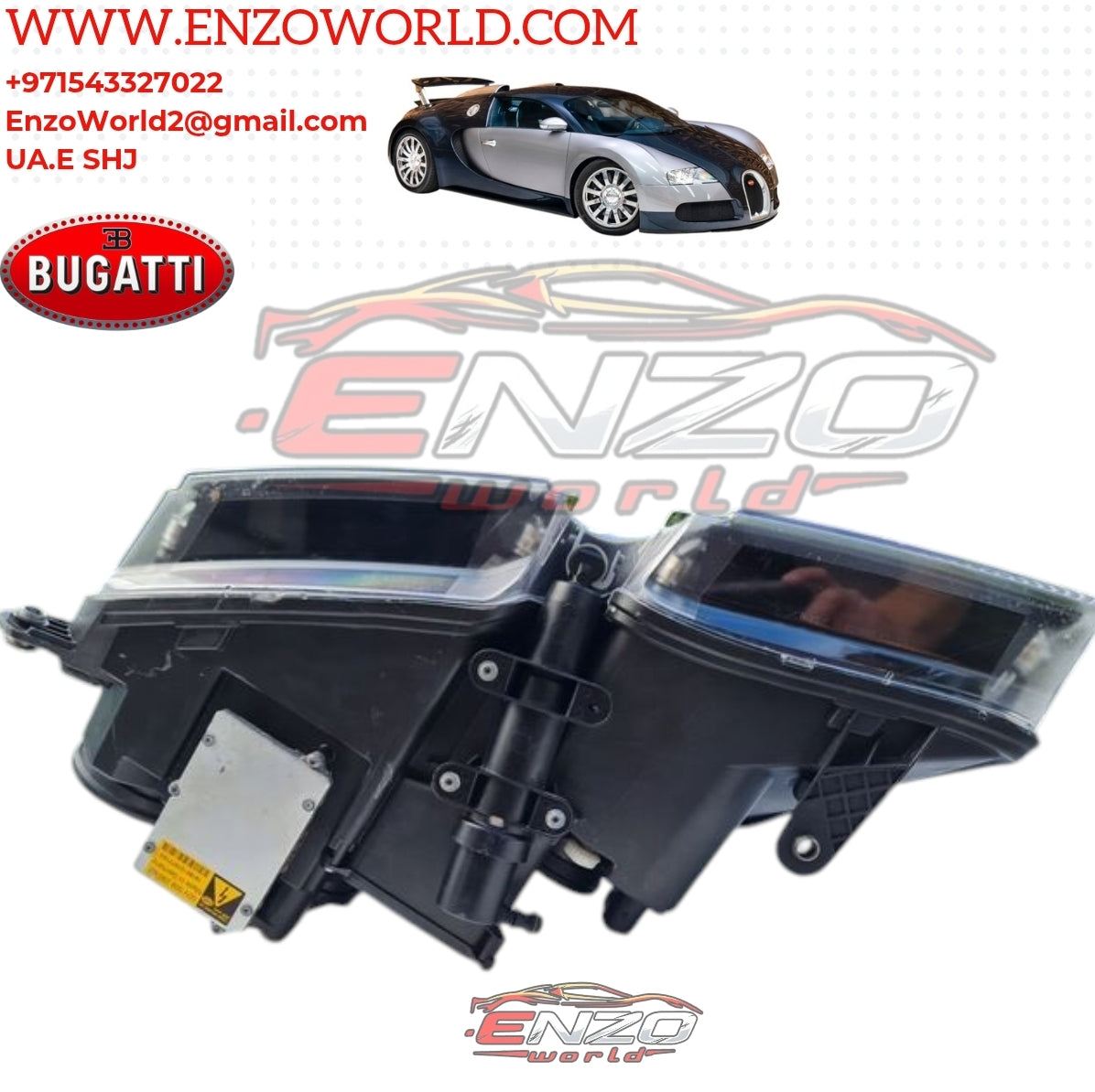 Bugatti Veyron Grand Sport BI Front Headlight R/H OEM:  5B0941010M