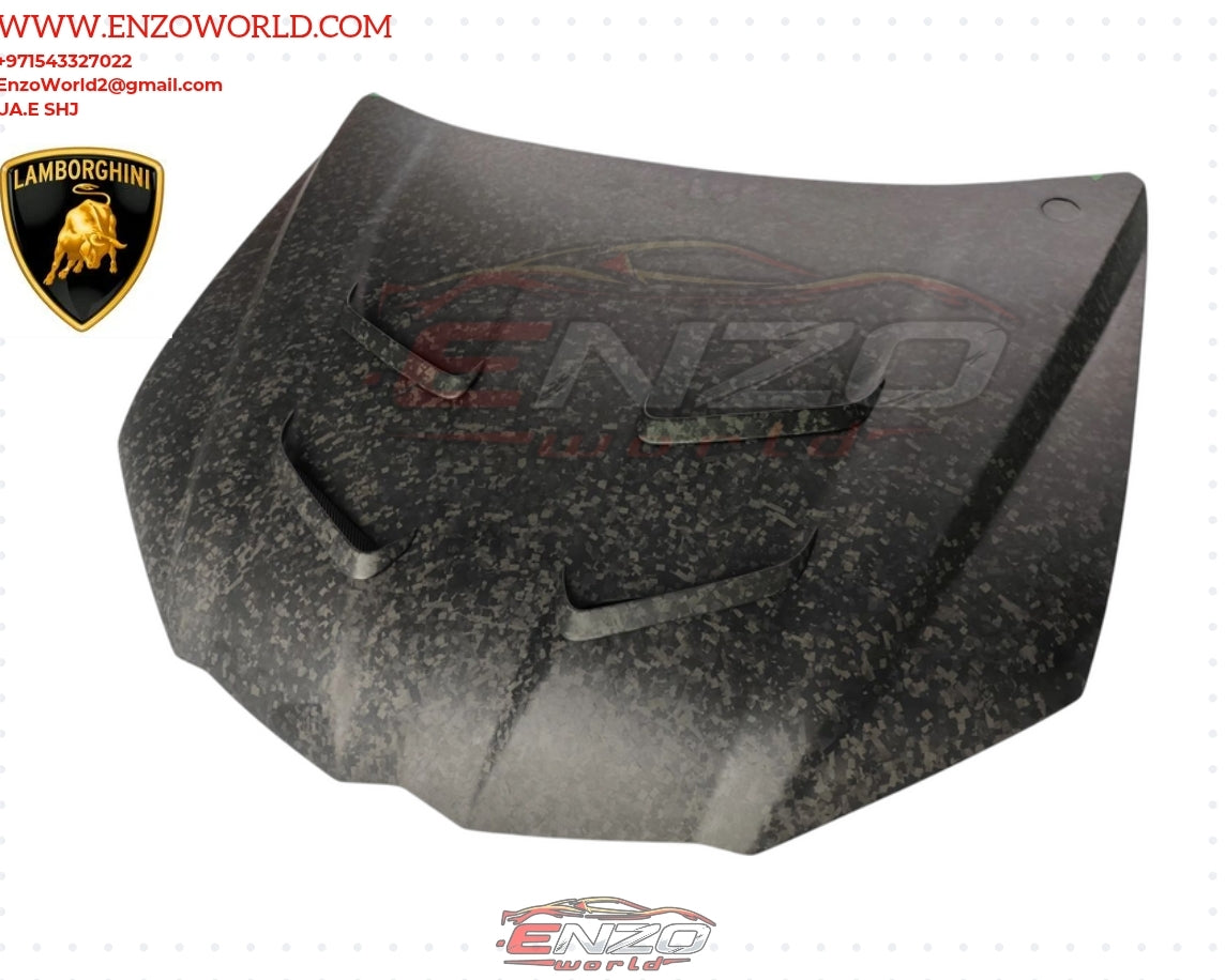 Performance Forged Carbon Front Bonnet Hood With Air Outtake Vent for URUS Mansory Style