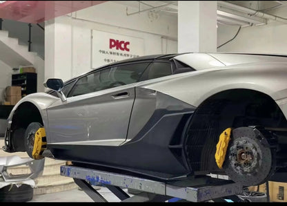 SVJ Style Bodykit Forged Carbon Fiber Car Bumper for Lamborghini LP700-4 LP720 LP750 Lambo Aventador Body Kits