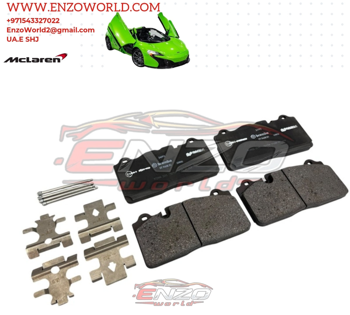 Mclaren Front Brake Pad Set OE : 11C0636CP