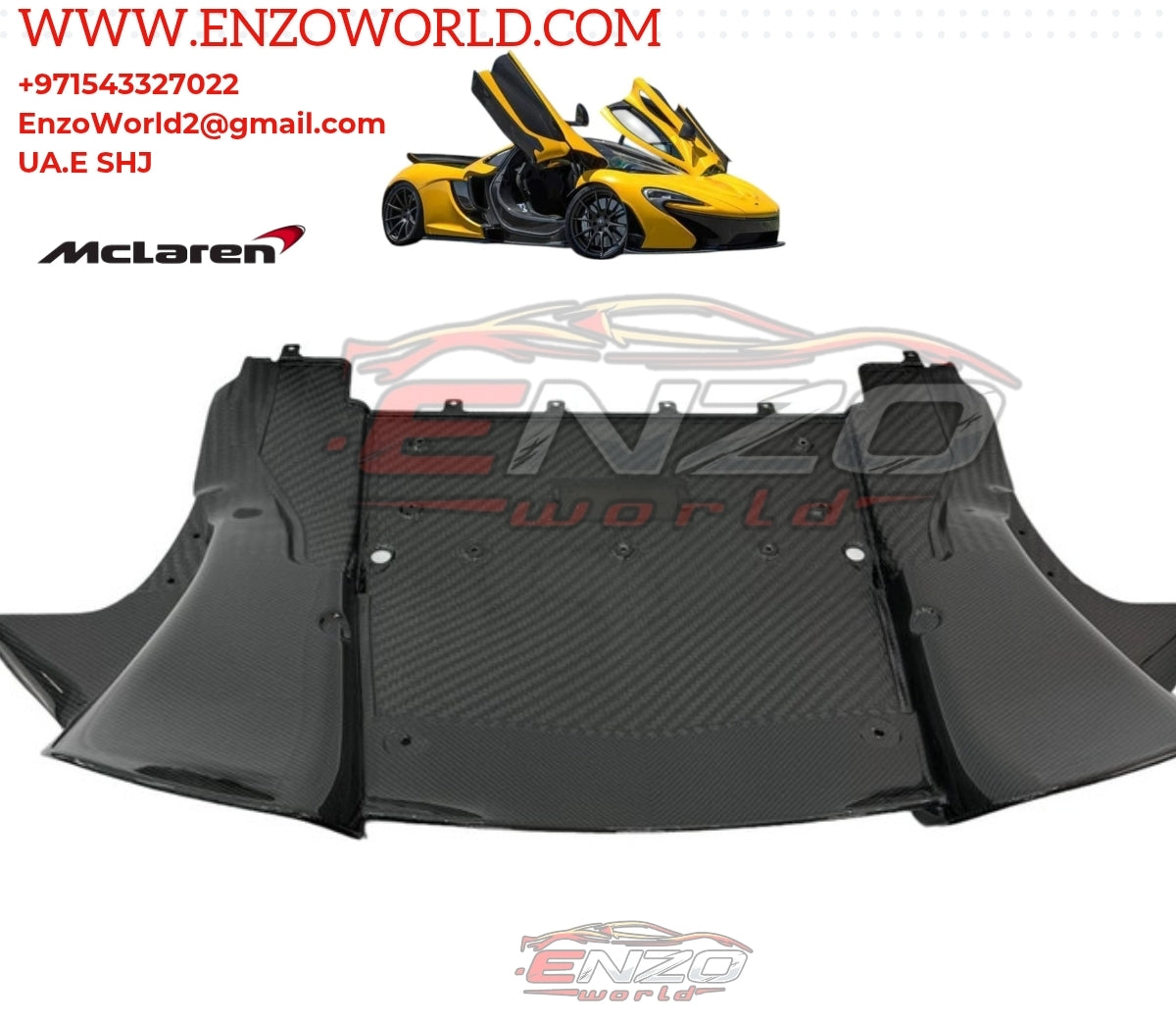 MCLAREN P1 CARBON FIBRE REAR DIFFUSER OE:12A3102P