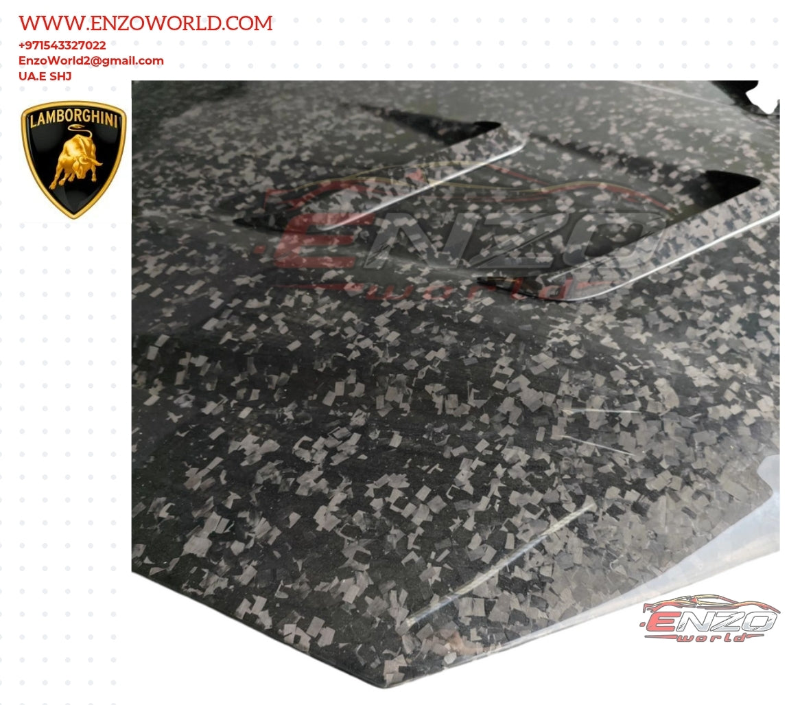 Performance Forged Carbon Front Bonnet Hood With Air Outtake Vent for URUS Mansory Style