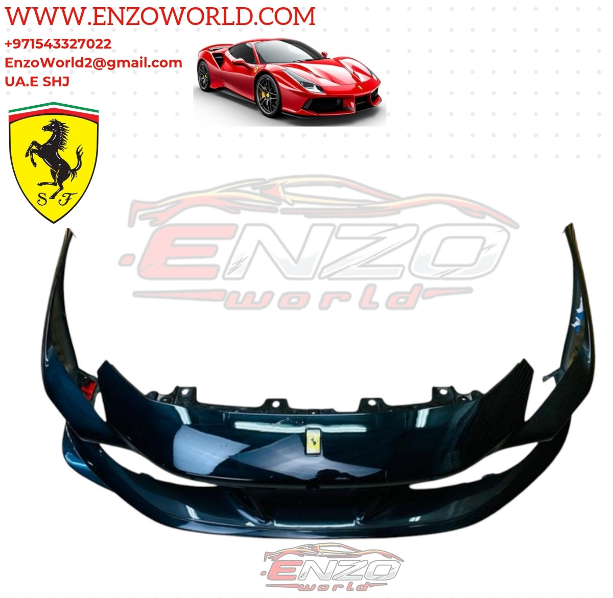 Ferrari F8 Front Bumper Carbon Fiber OE: 985778790