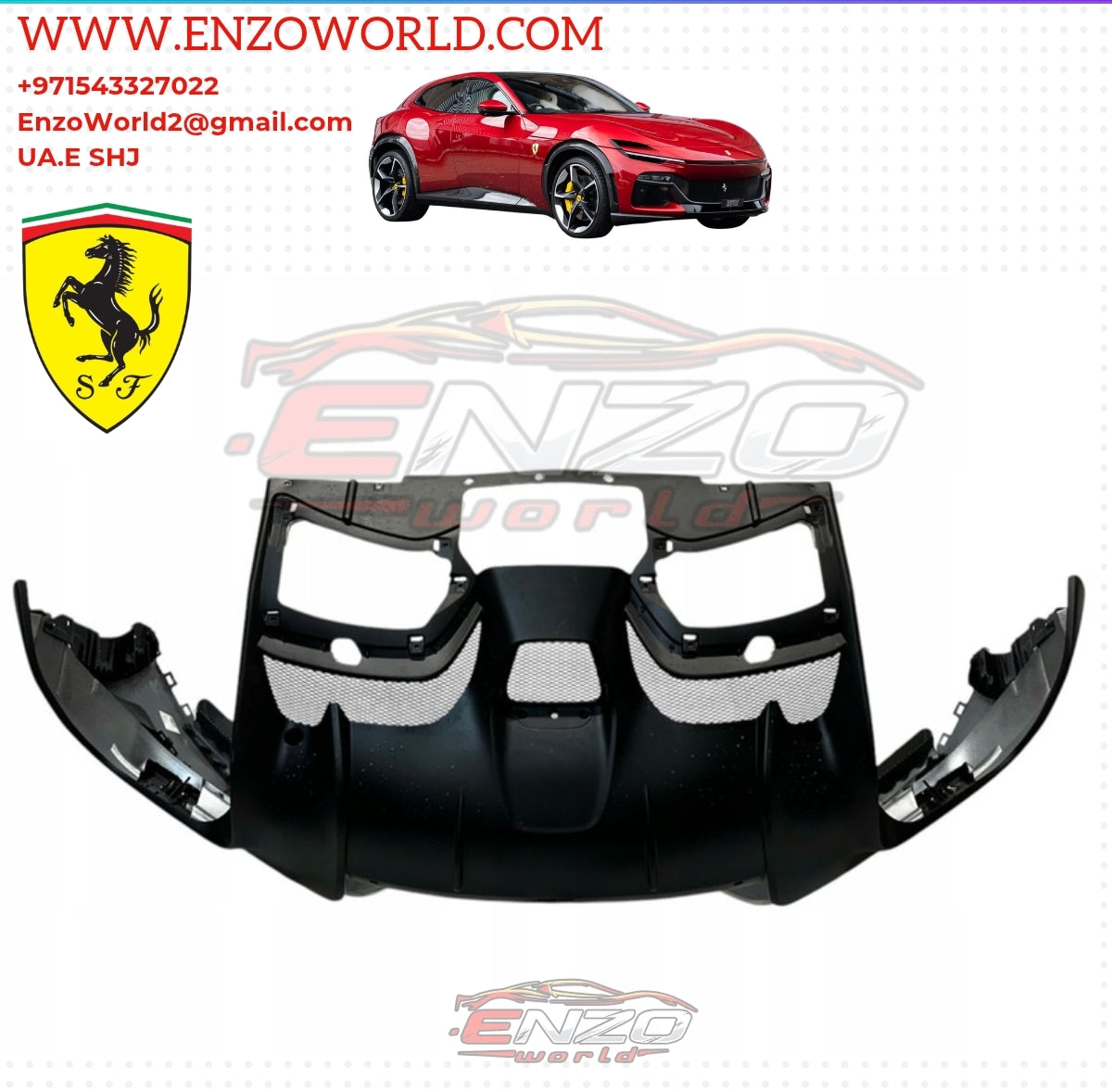 Ferrari Purosangue Rear Bumper With Diffuser OE