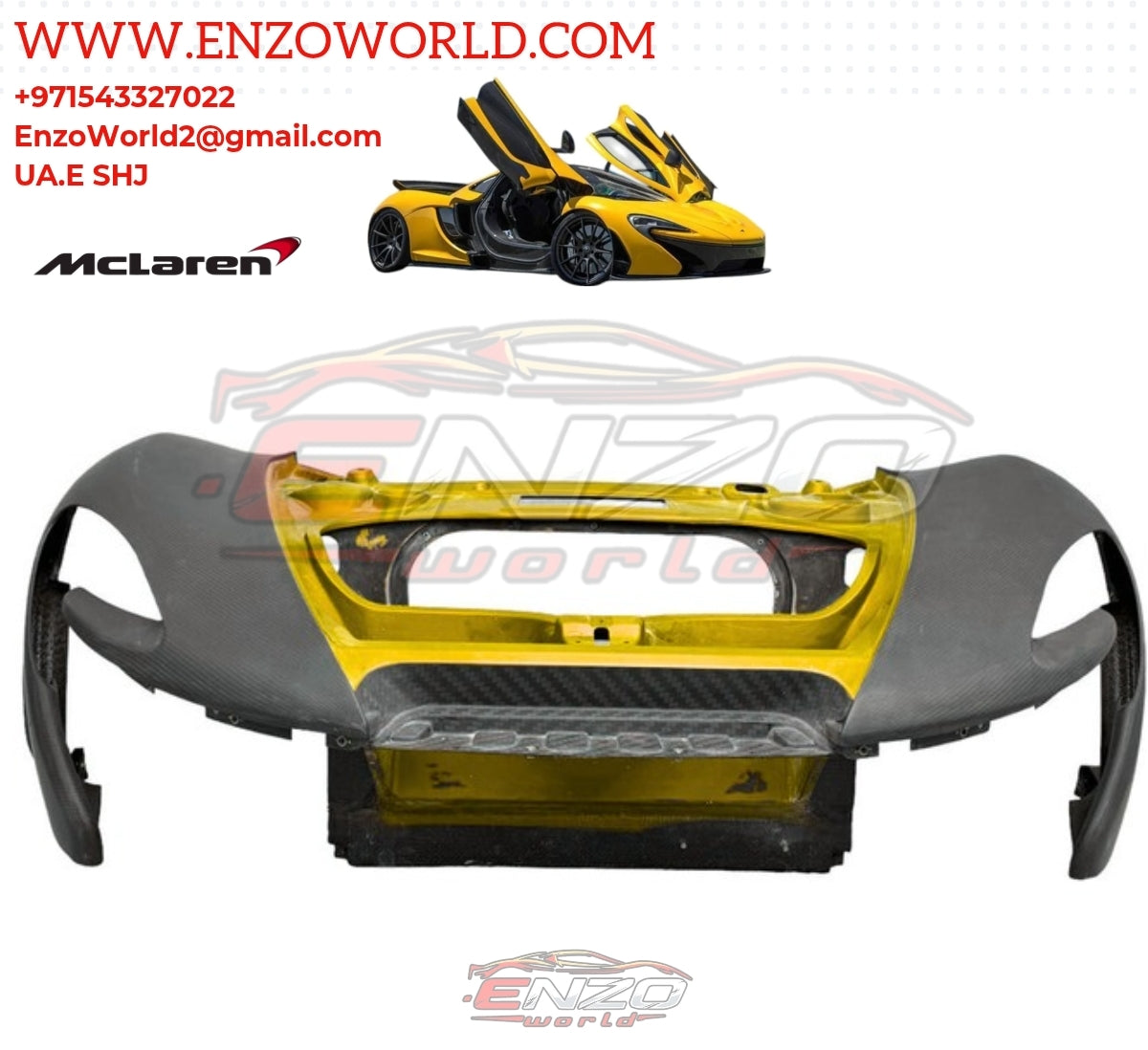 MCLAREN P1 MSO VISIBLE CARBON FRONT CLAM SHELL OE: 12A1590MP