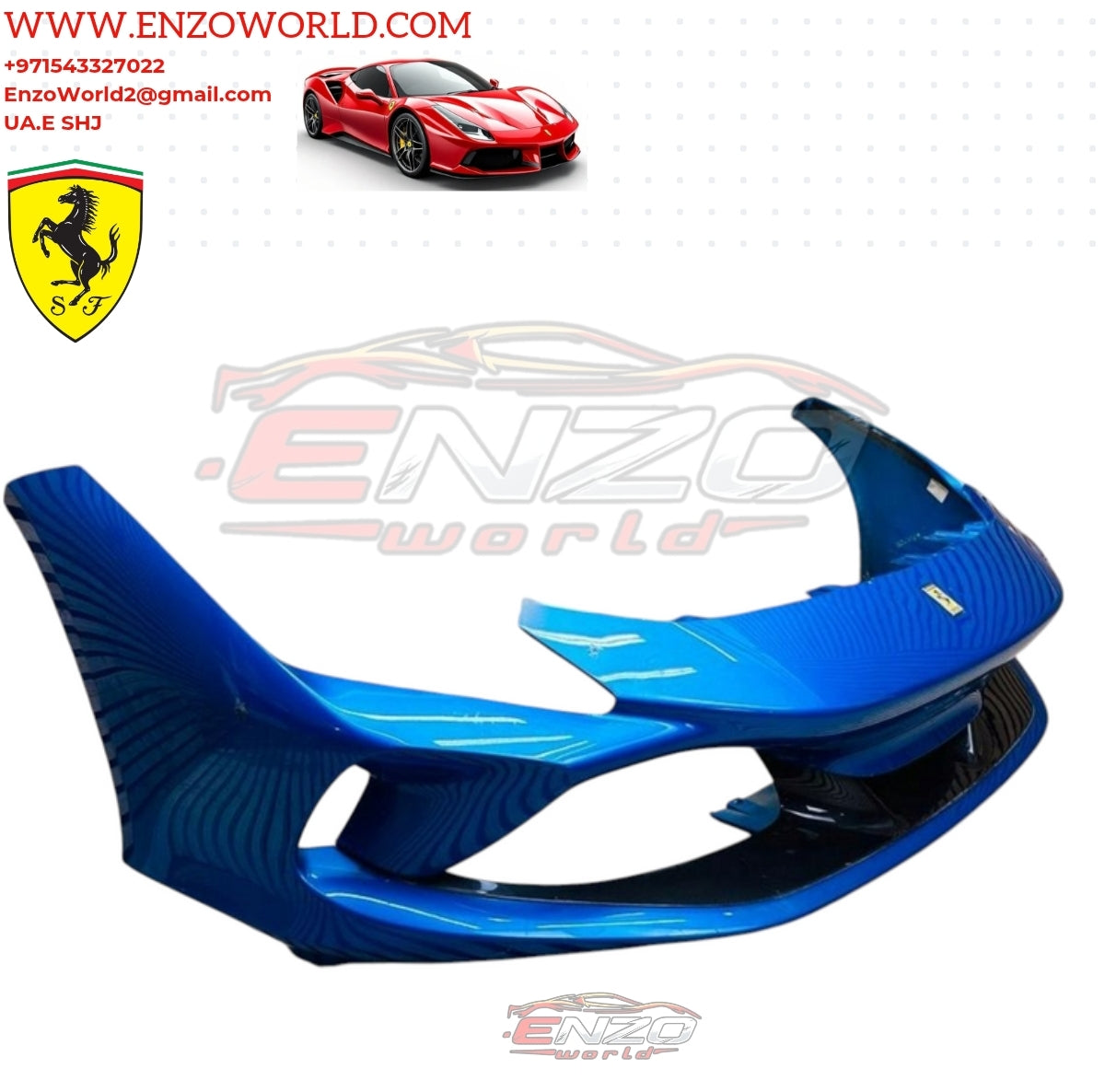 Ferrari F8 Front Bumper Carbon Fiber OE : 985778790