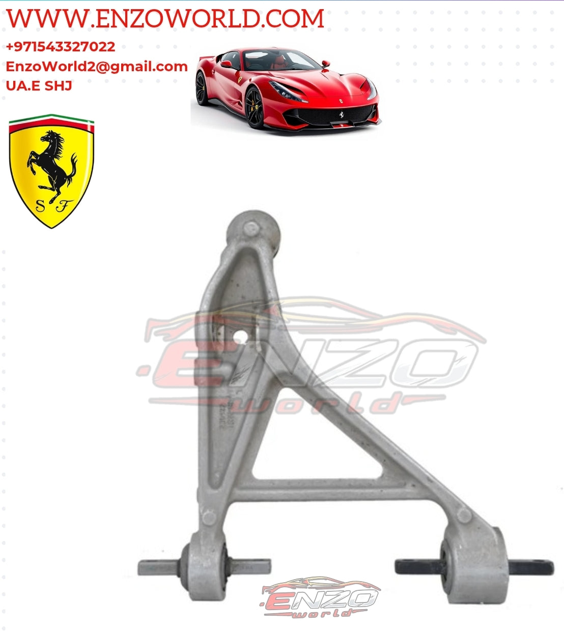 Ferrari 812 LH & RH Front Lower ARM Silver OEM :235132 OEM:235133