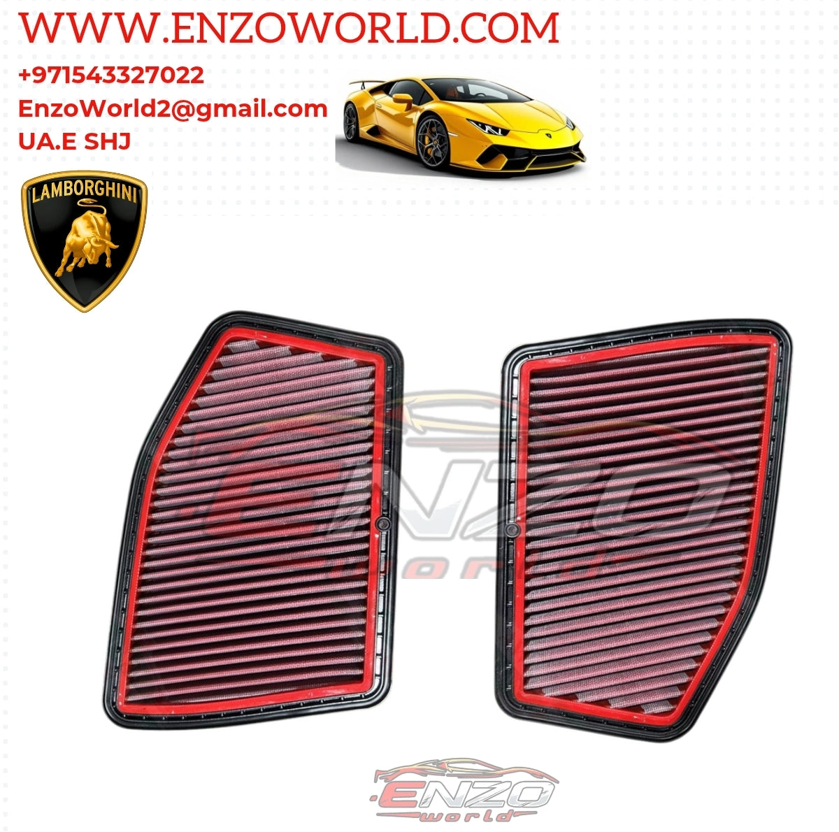 Lamborghini Air Filter Set OEM: 4T0133843
