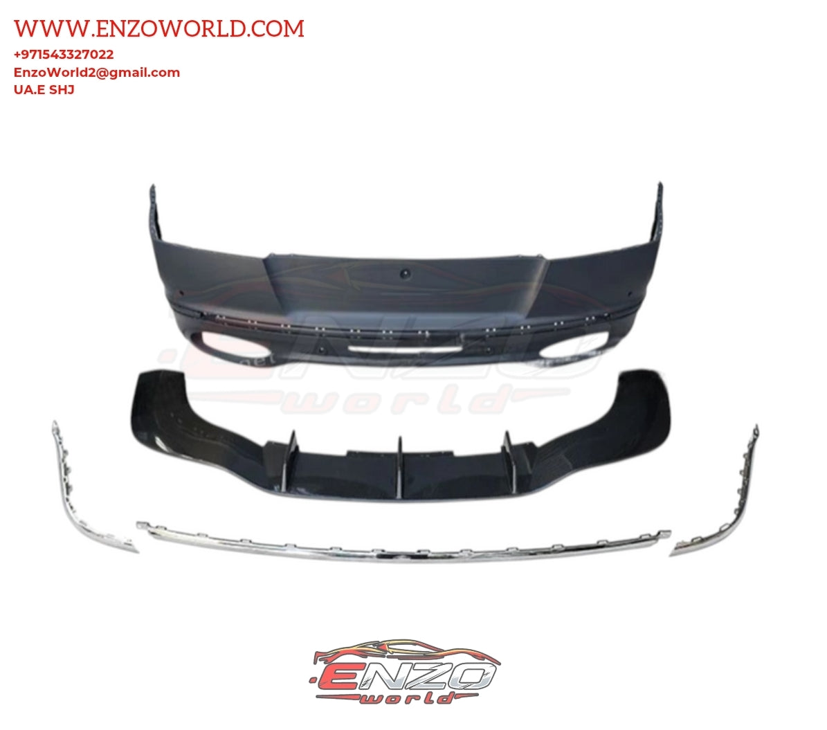 Upgrade Front and Rear Bumper, front and rear Lip, Rear Spoiler Supersport Style Body Kit for Bentley Continental GT2014-2018