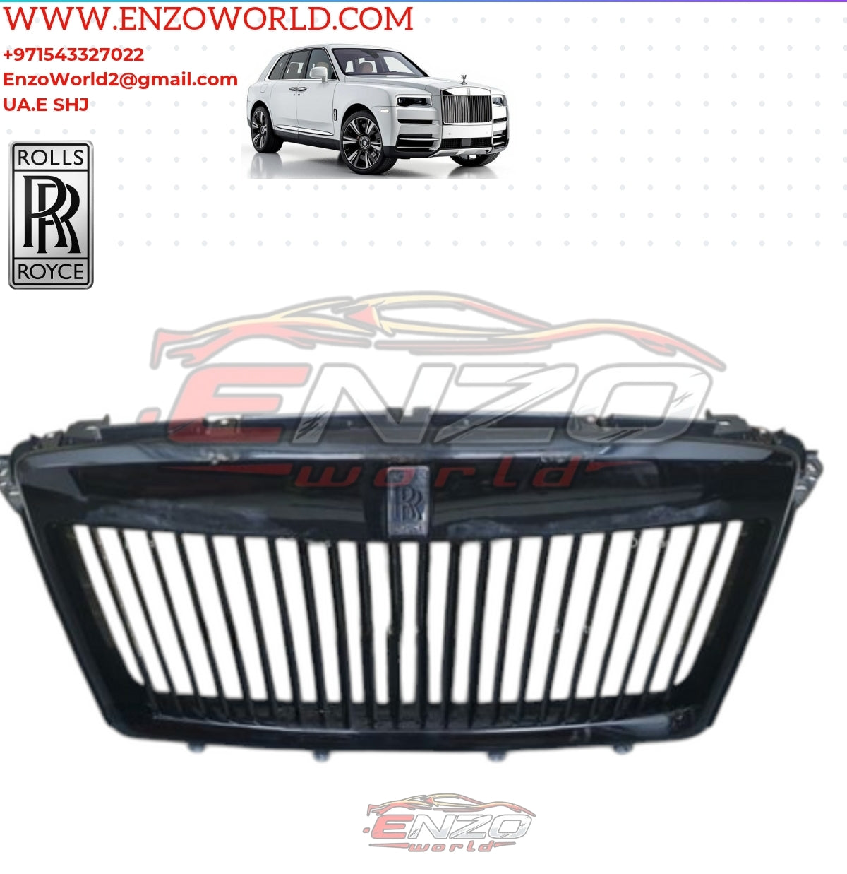 Rolls Royce Cullinan Front Grill Black Badge