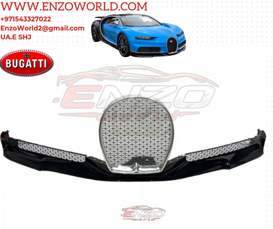 Bugatti Chiron Front Bumper With Grill Set