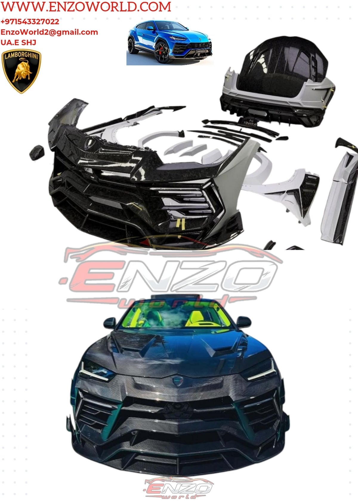 Lamborghini Urus Venatus S Wide Body Kit In Autoclaved Dry Carbon Fiber