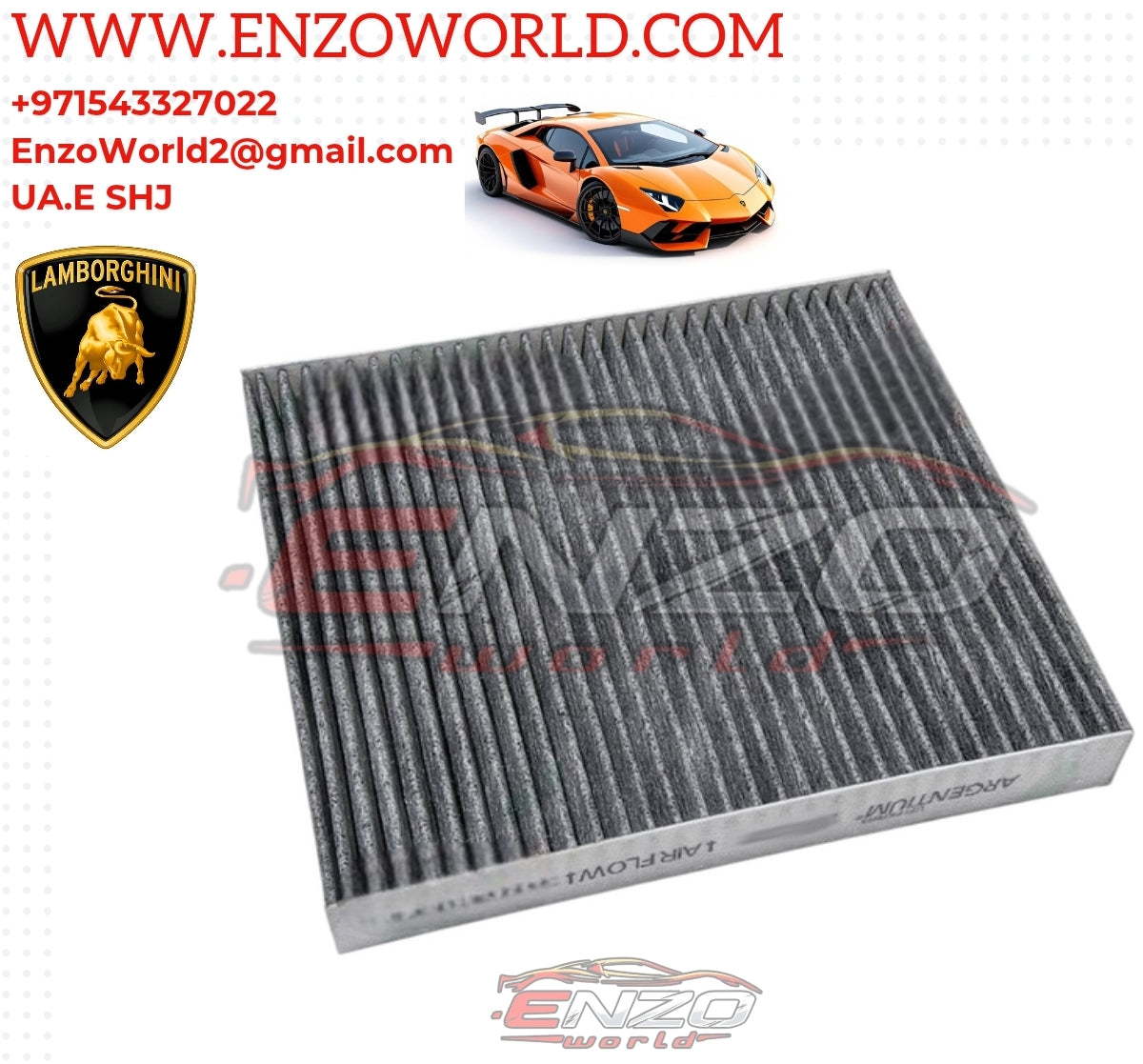 Lamborghini Aventador Cabin Air Filter OEM: 6Q0819653