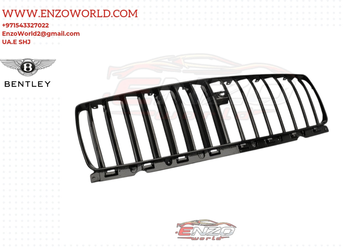 Front show Grill Bentley Continental GT 2020 > High quality Carbon Fiber