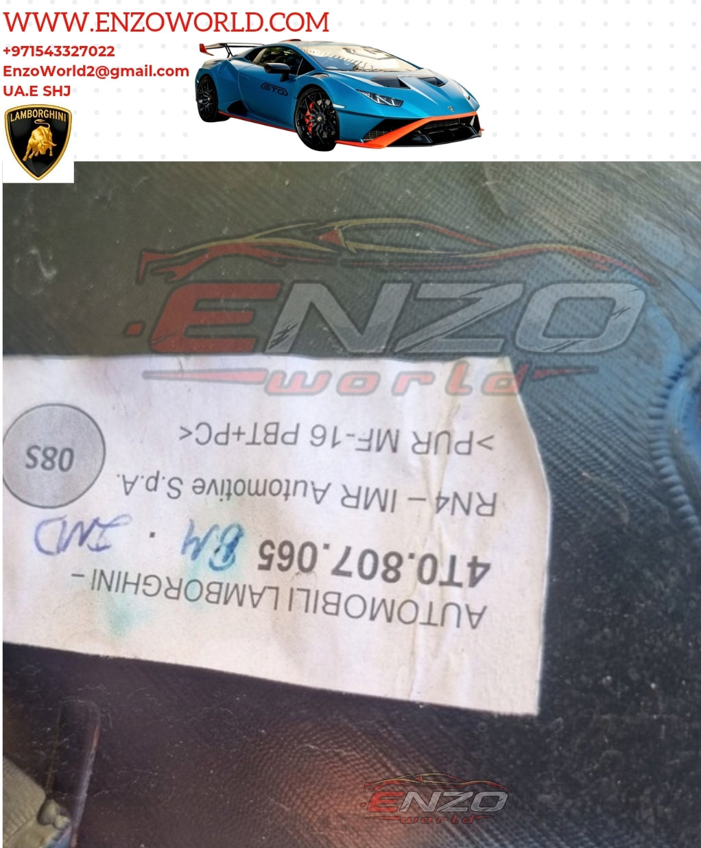 Lamborghini Huracan Performante Front Bumper With Spoiler