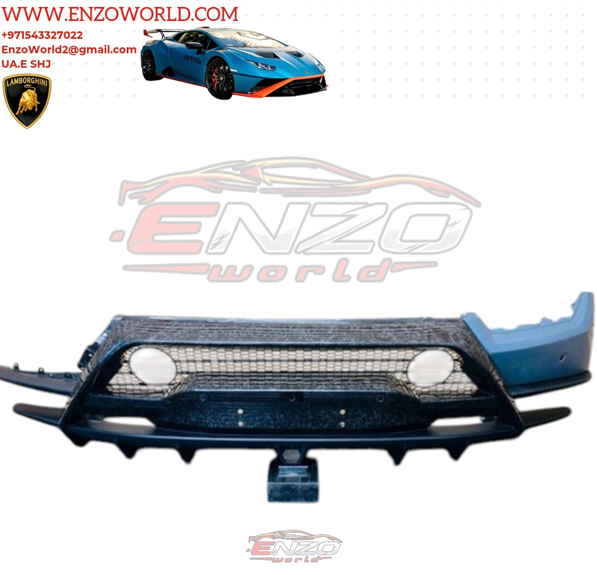 Lamborghini Huracan Performante Rear Bumper With Spoiler Wings