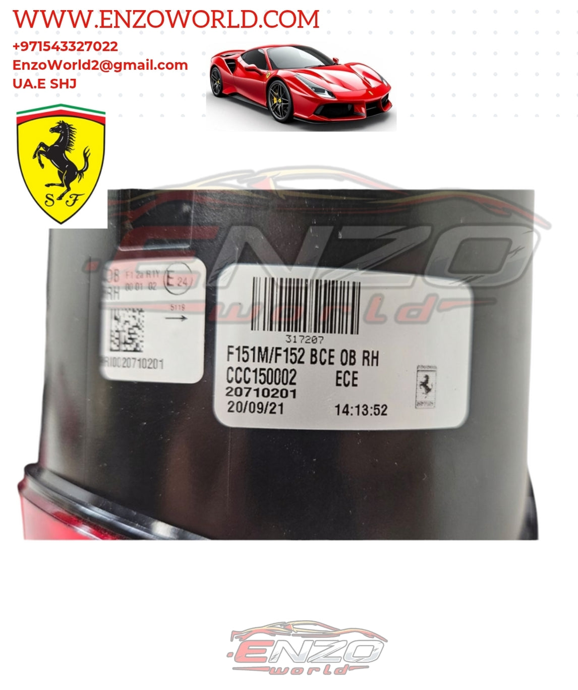 Ferrari Rear Till Lights L /H