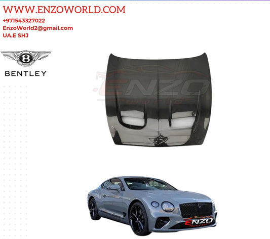 Front HOOD High quality Carbon Fiber For Bentley Continental GT 2020 >